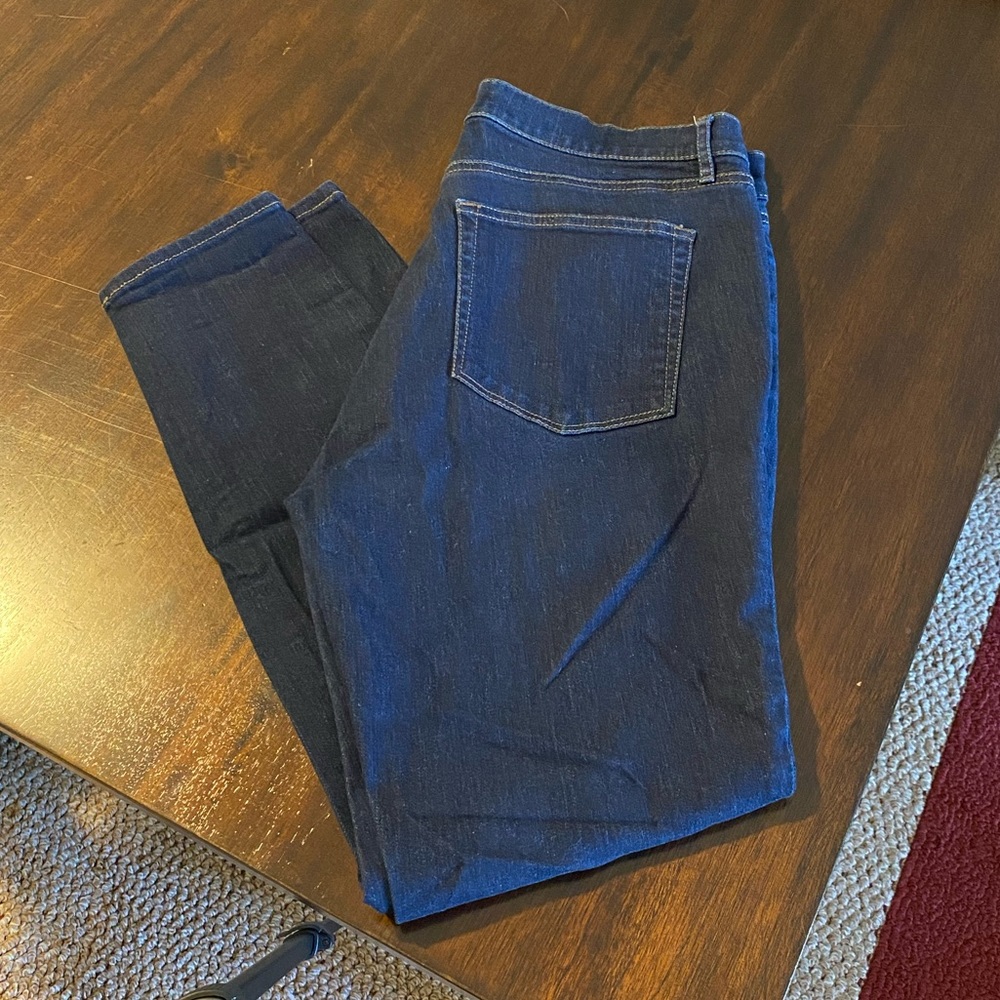 LOFT, skinny Jean, Size 12, dark wash
